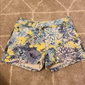 yellow floral shorts from top shop